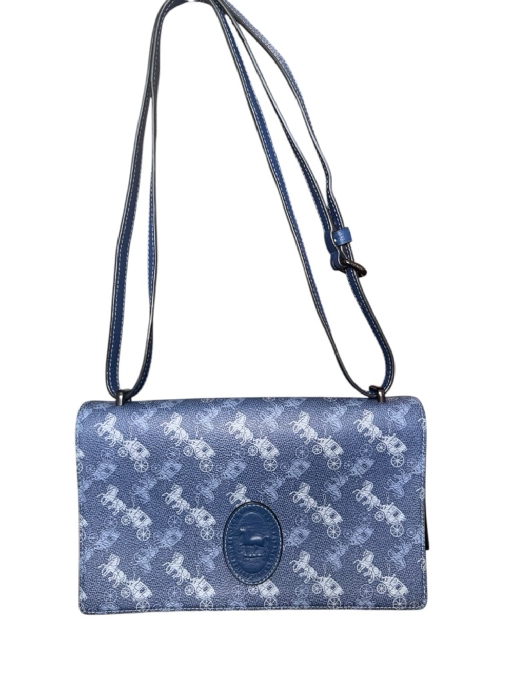 Coach Camille blue crossbody bag NWOT